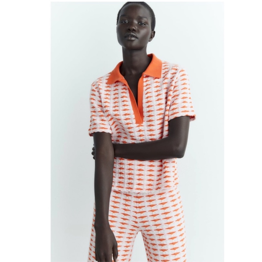 NWT Zara Orange Knit Set